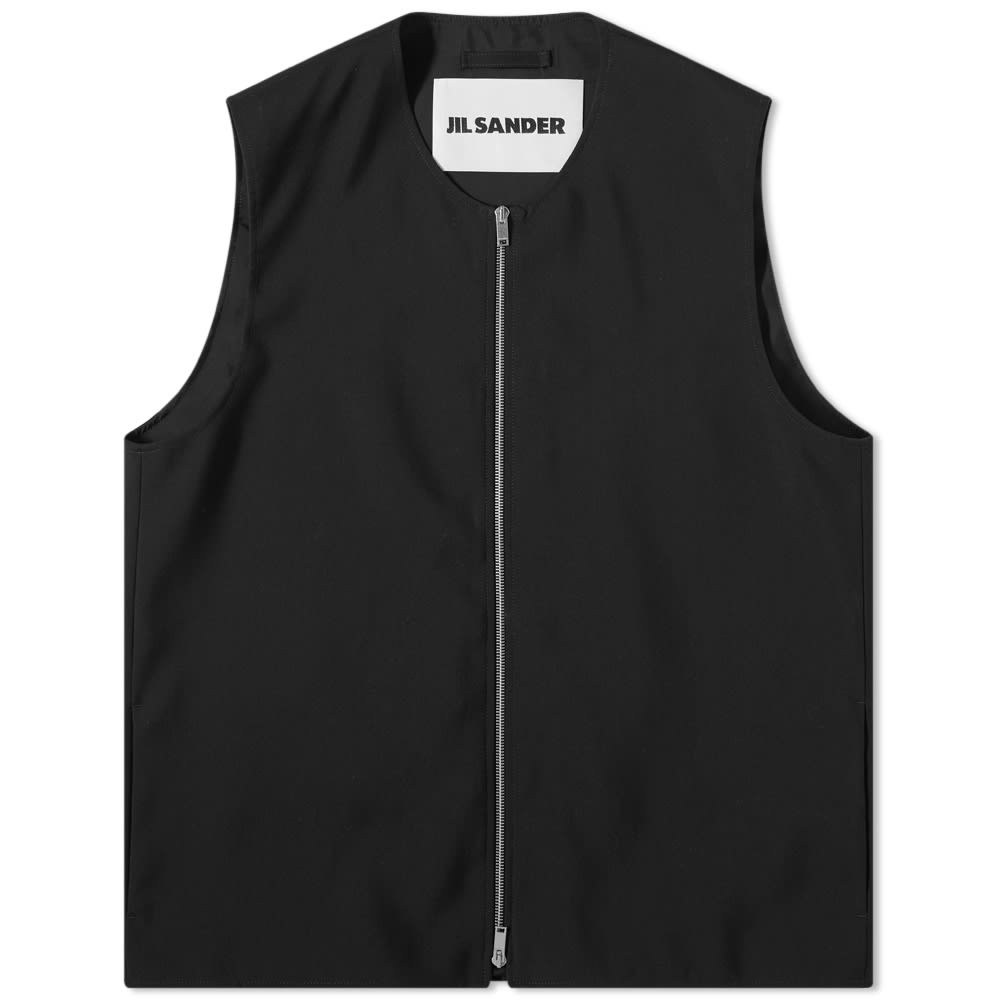 Jil Sander Zip Wool Gilet - 1