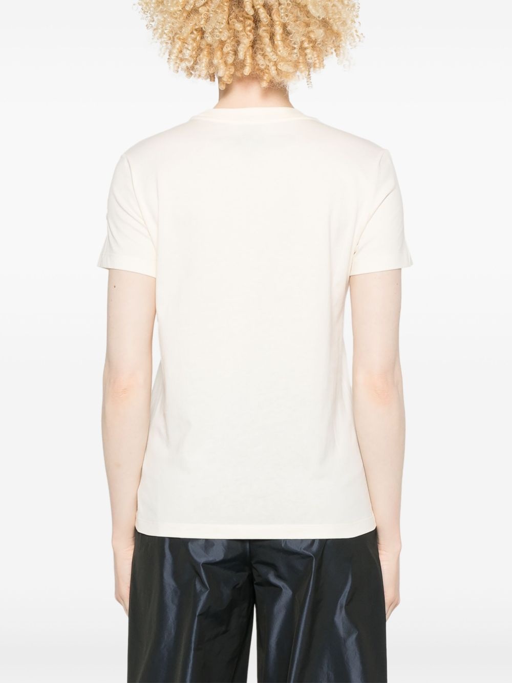 embroidered-logo cotton T-shirt - 4