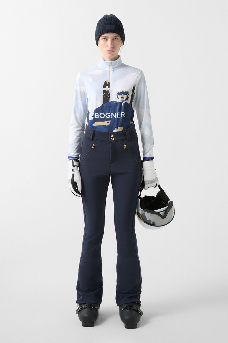 BOGNER Hazel softshell ski pants in Navy blue outlook