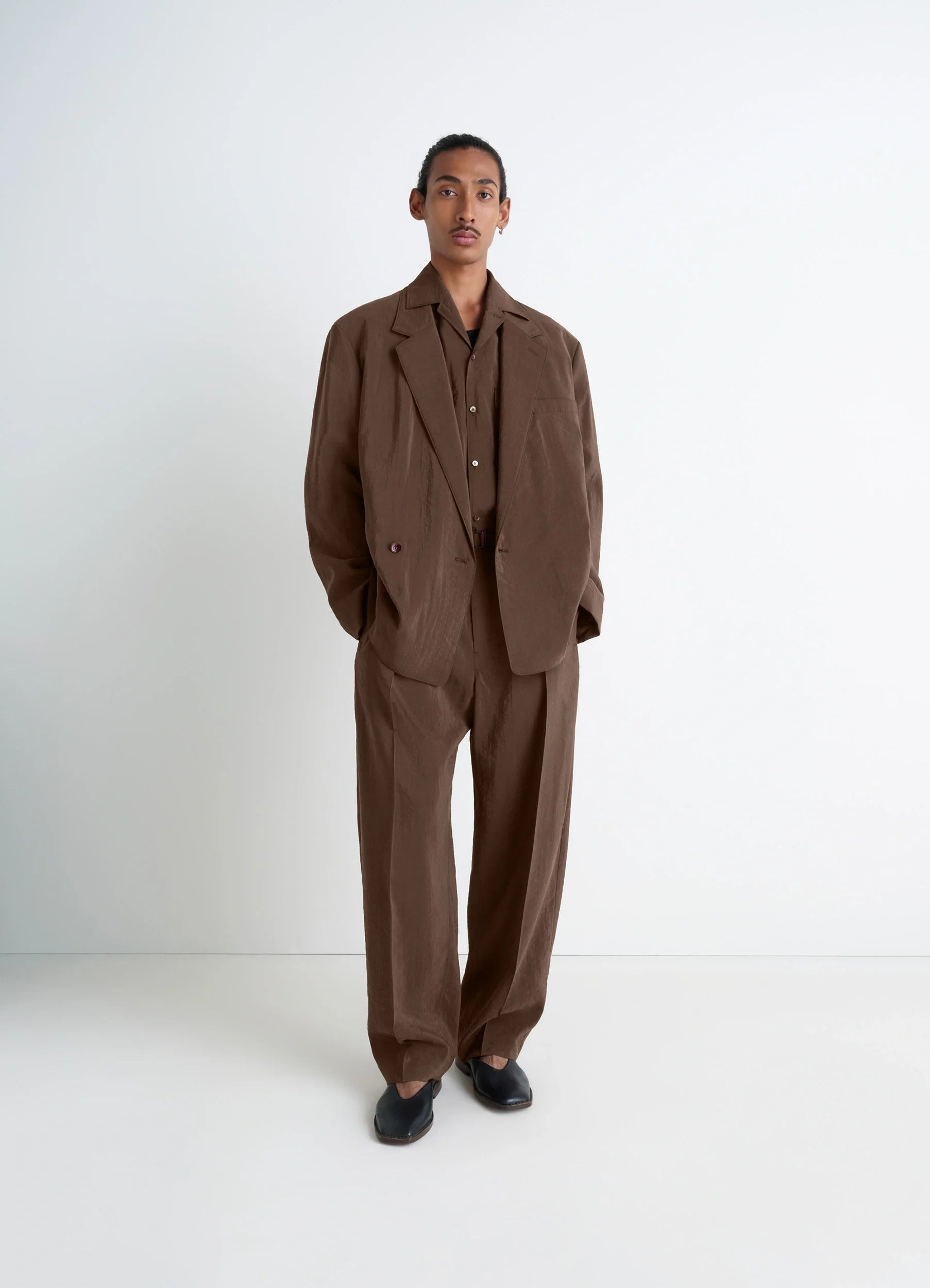 BELTED RELAXED PANTS - 4