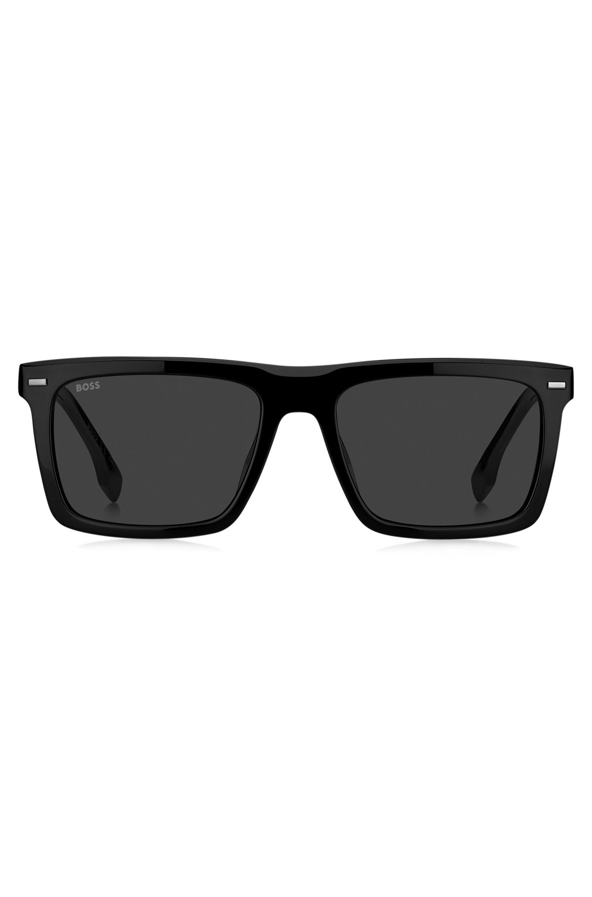 BLACK-ACETATE SUNGLASSES WITH CARBON-FIBER TEMPLES - 3