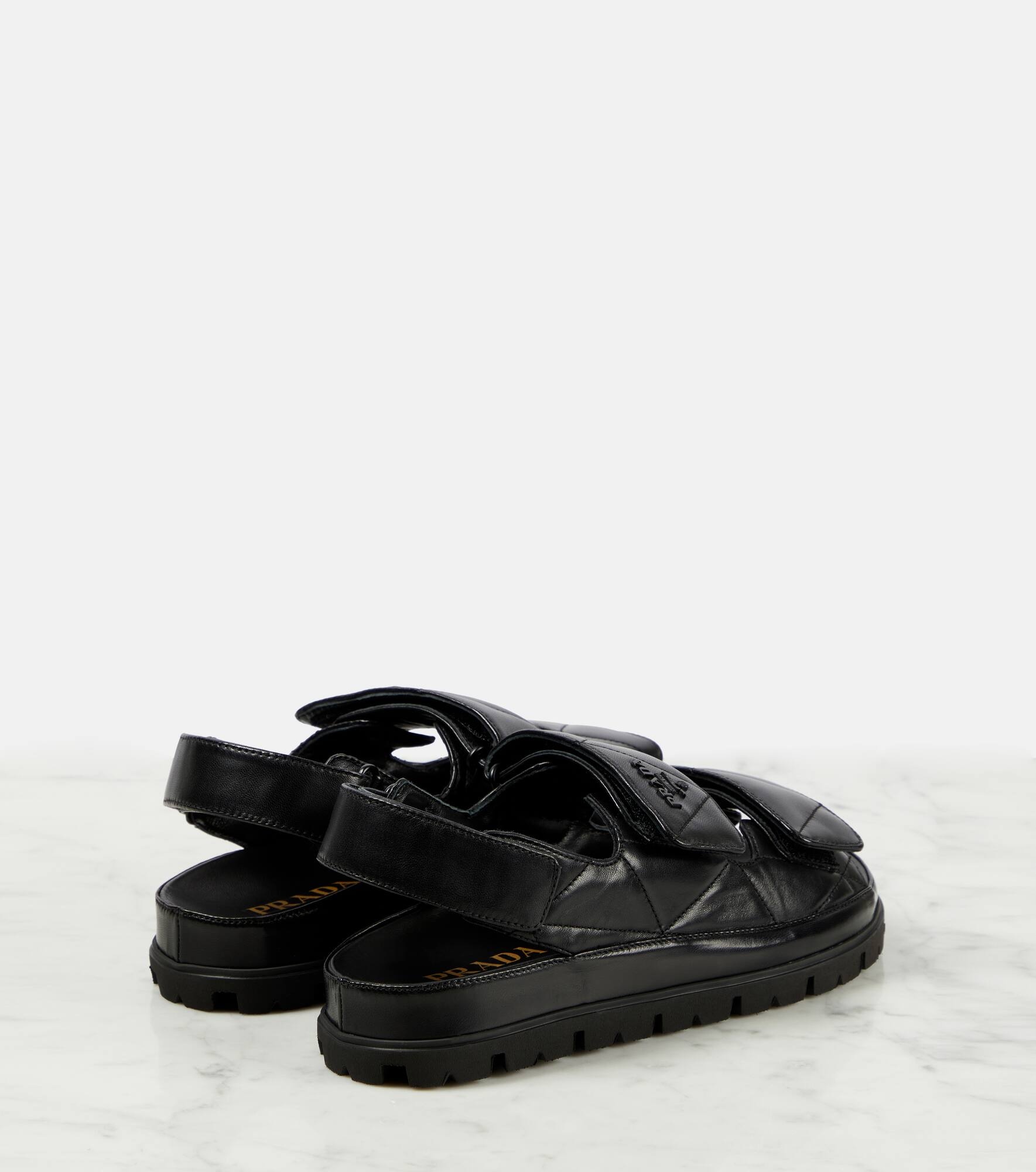 Quilted leather sandals - 3