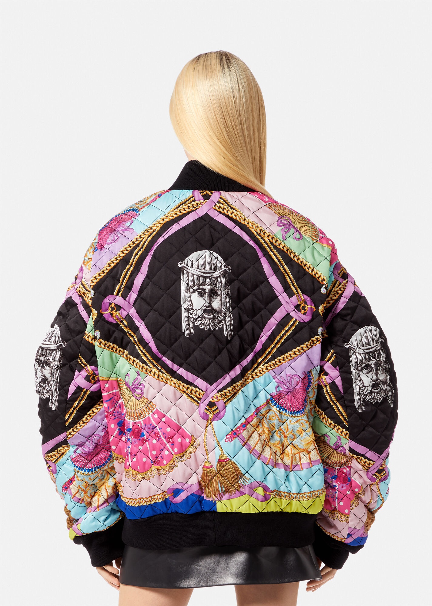 Medusa I Ventagli Reversible Puffer Jacket - 6