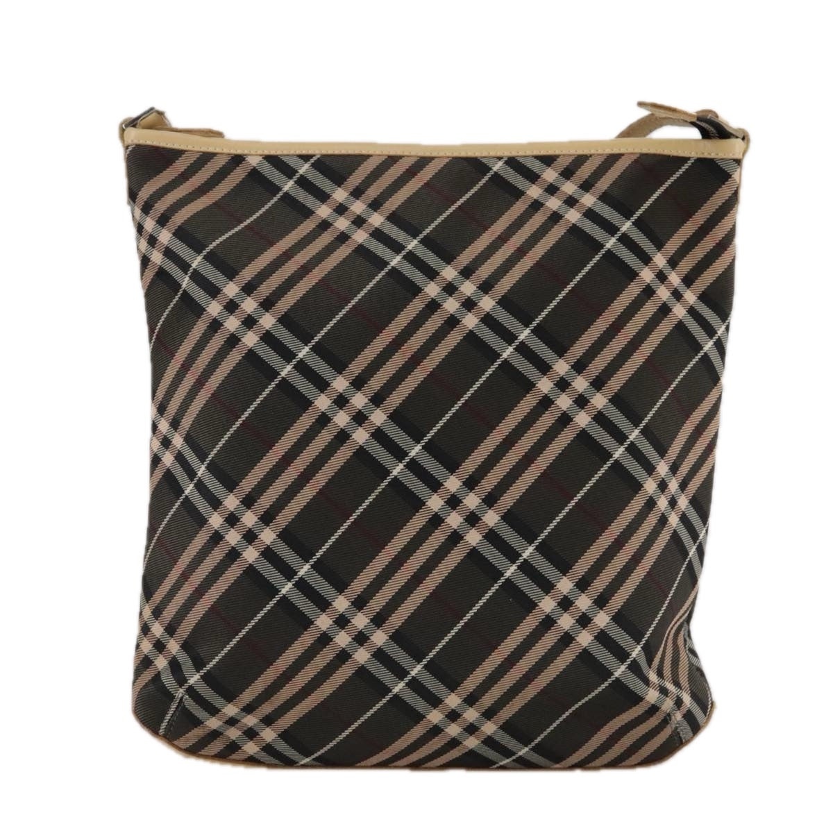 Burberry Nova Check Blue Label Shoulder Bag Canvas Brown - 3