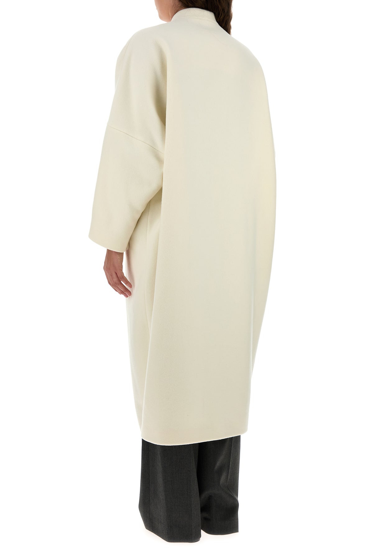 Ivory wool blend coat - 4