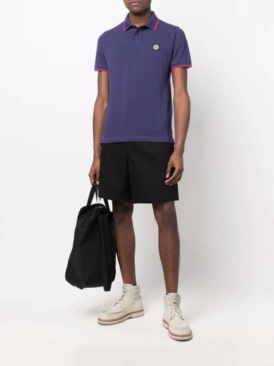 Stone Island Compass patch polo shirt outlook