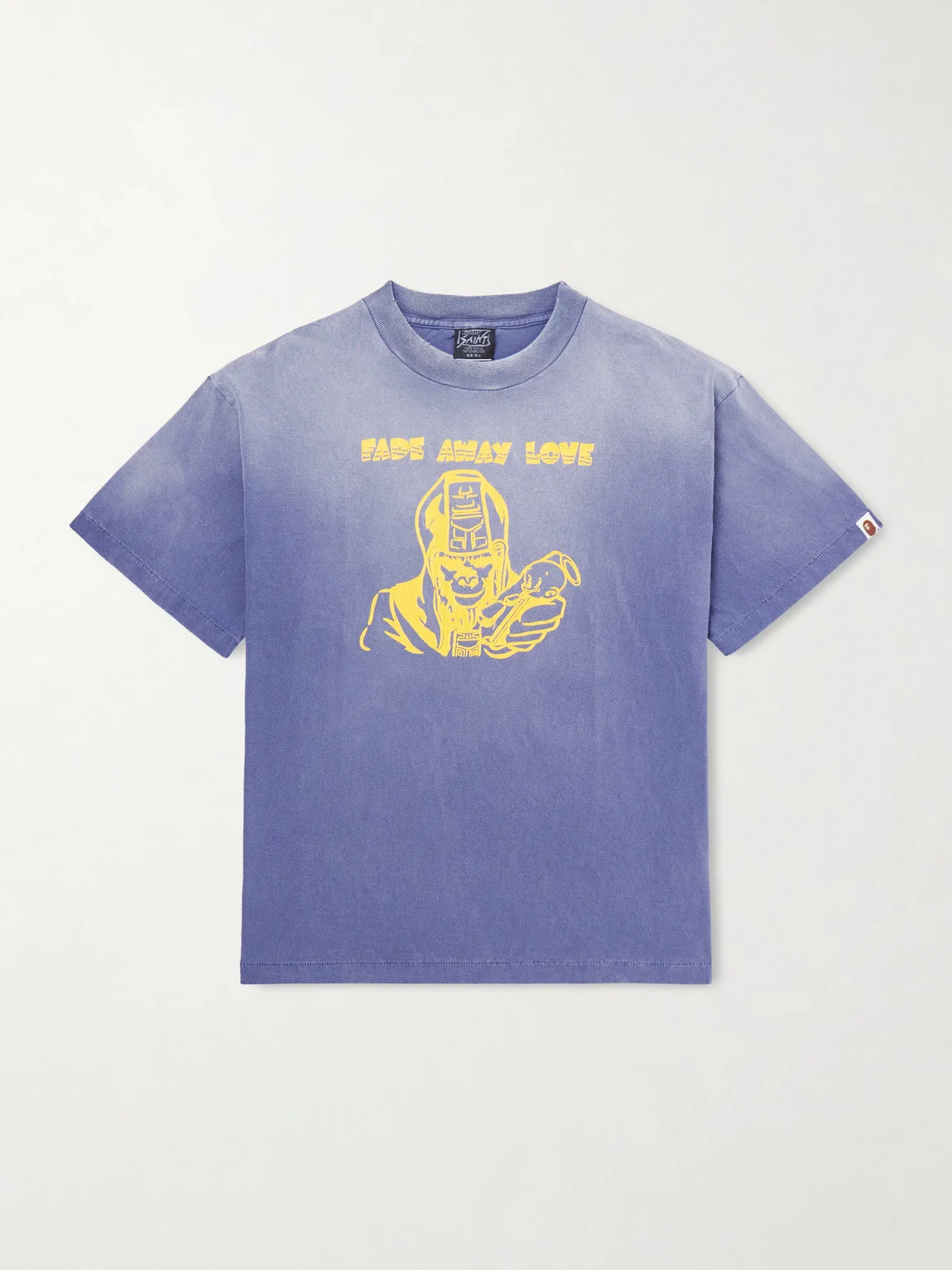 BAPE® Distressed Printed Cotton-Jersey T-Shirt - 1