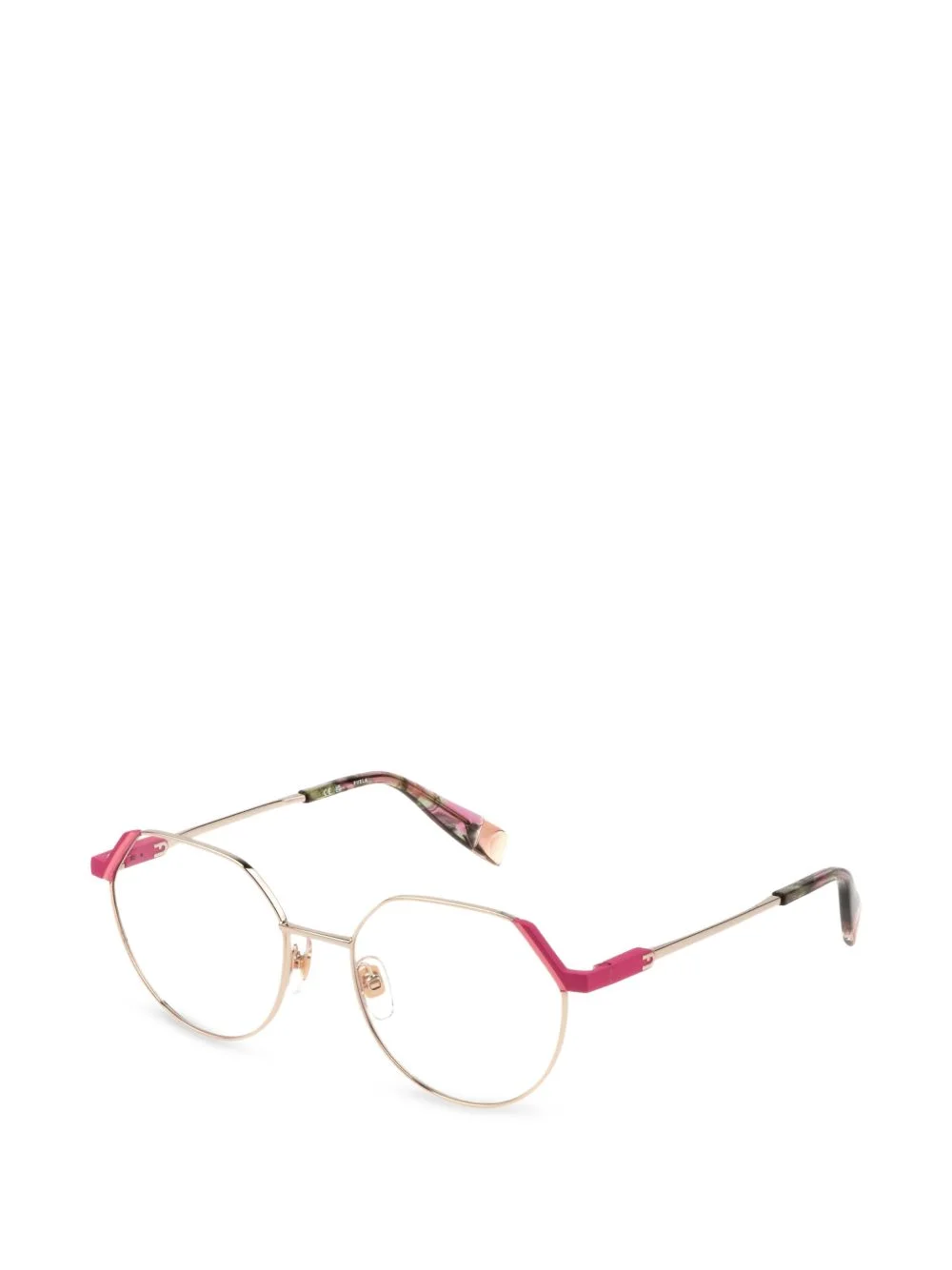 geometric-frame glasses - 1