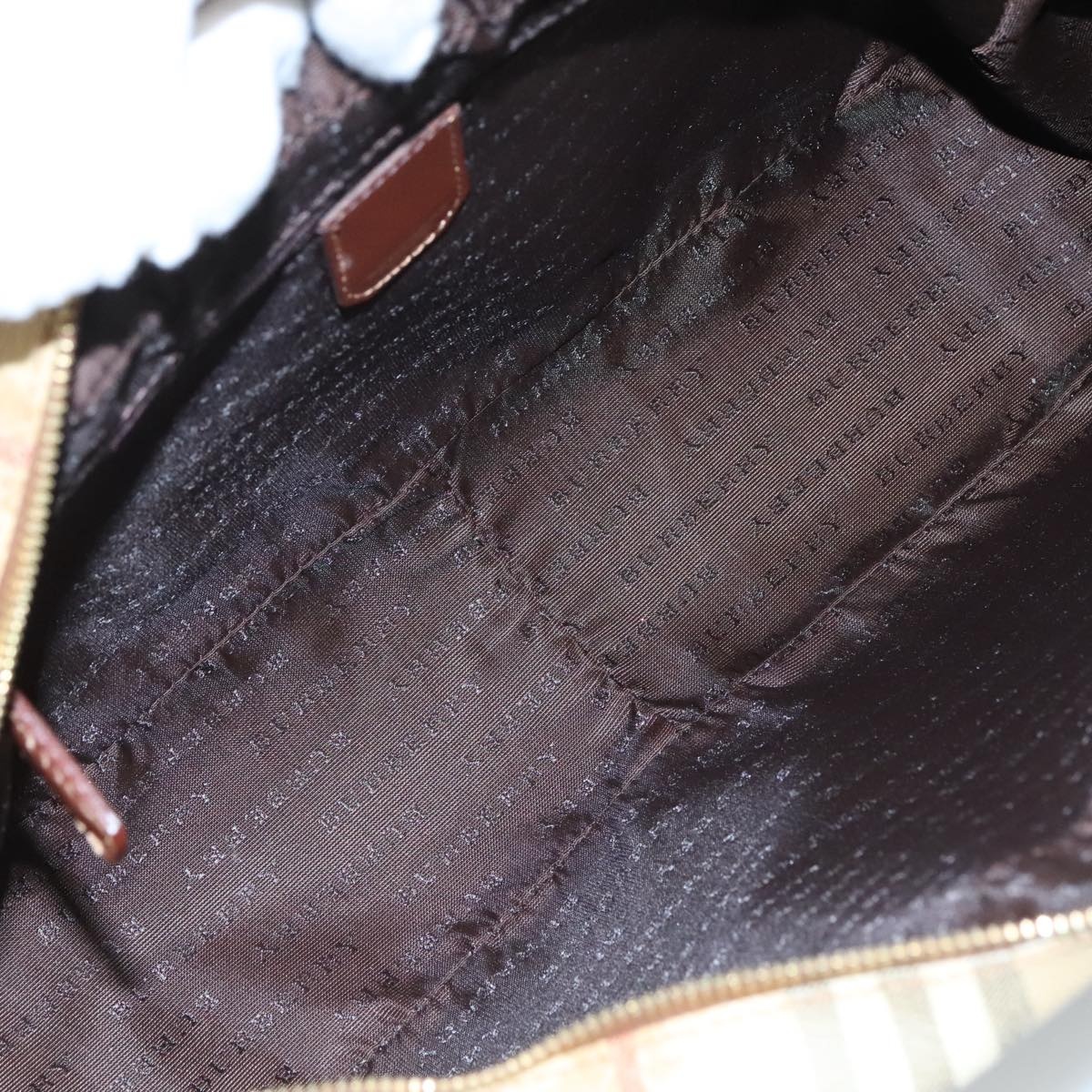 Burberry Nova Check Shoulder Bag Pvc Leather Beige - 10