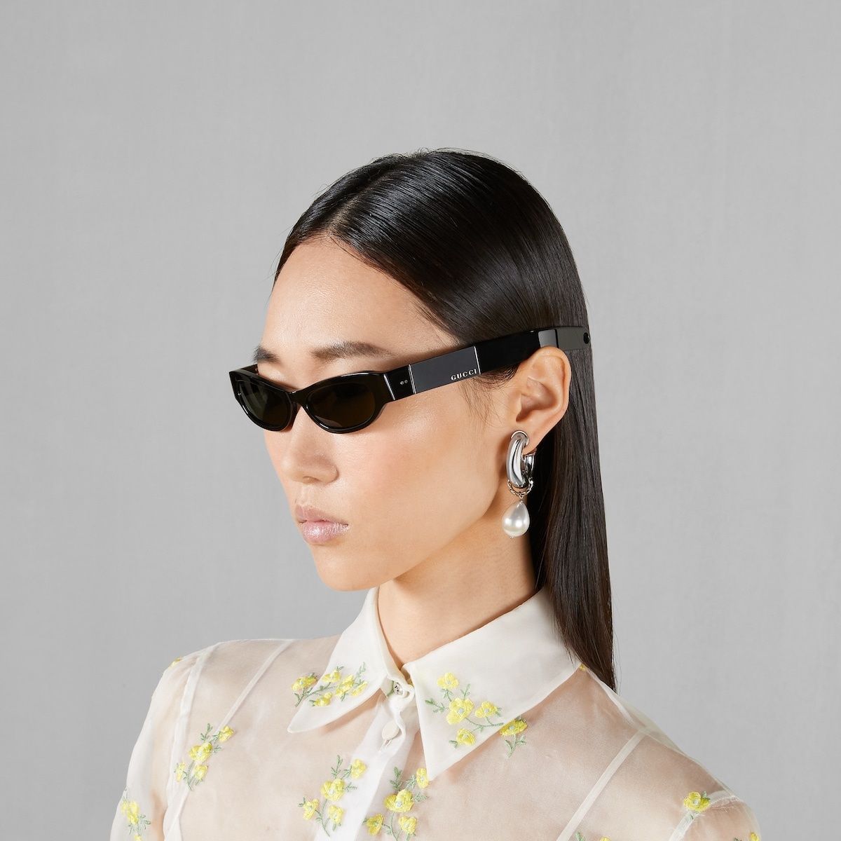 Cat-eye frame sunglasses - 3
