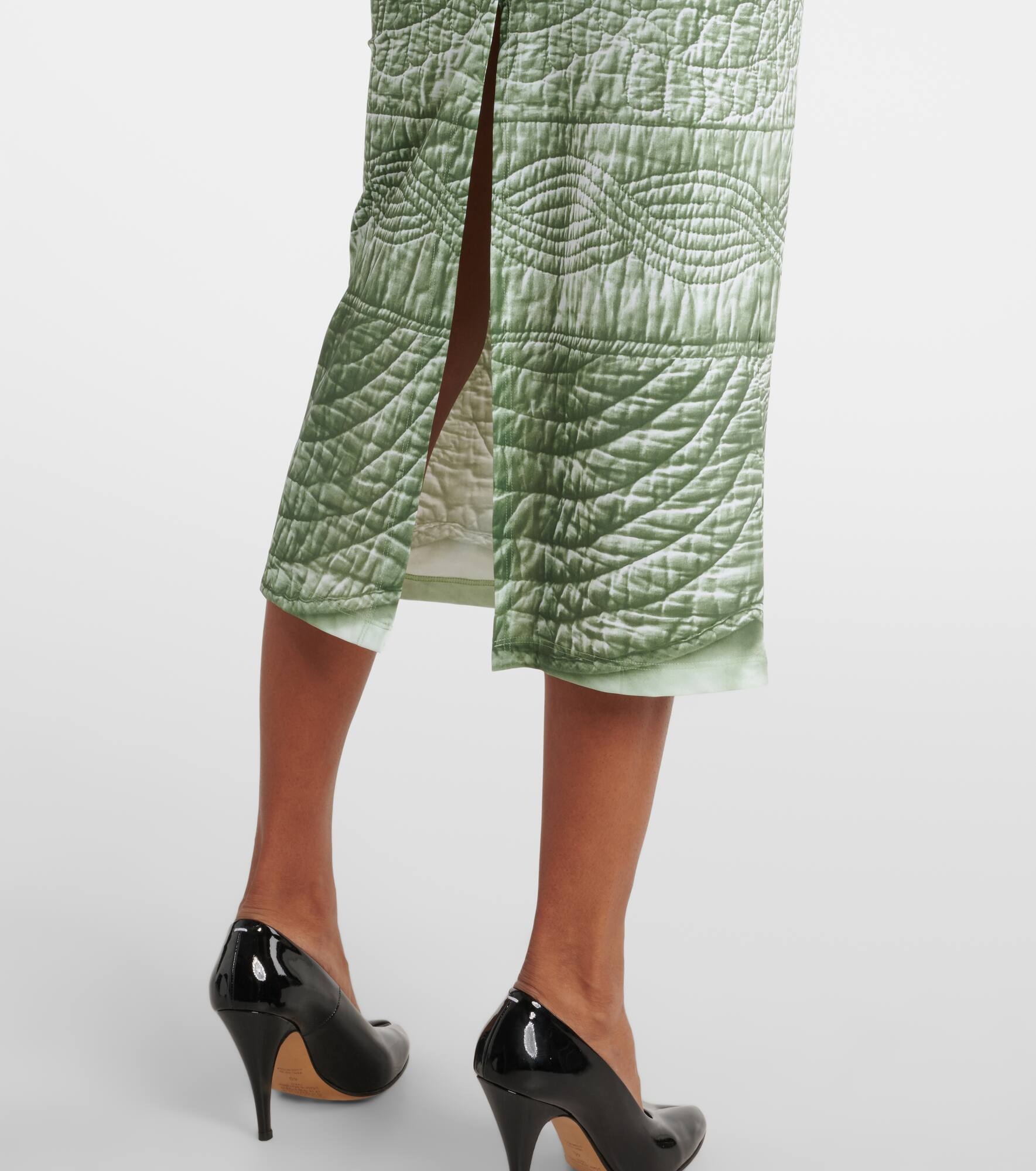Printed jersey midi dress - 5