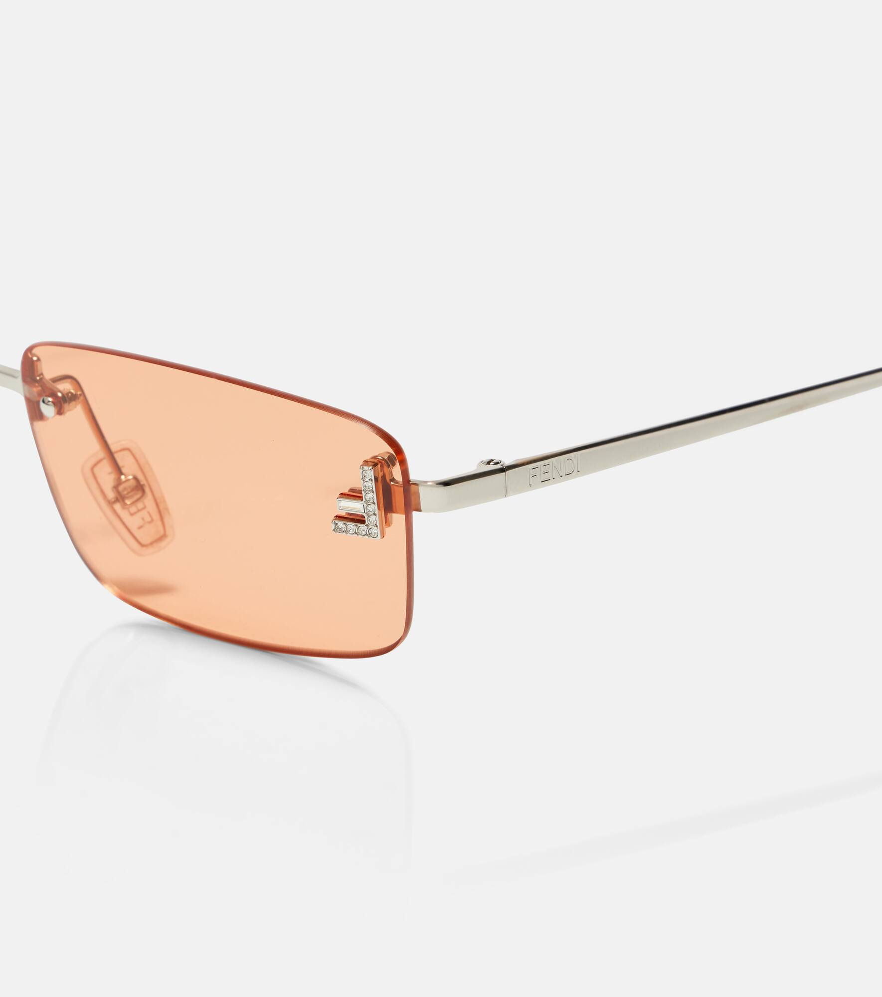 Fendi First Crystal rectangular sunglasses - 2
