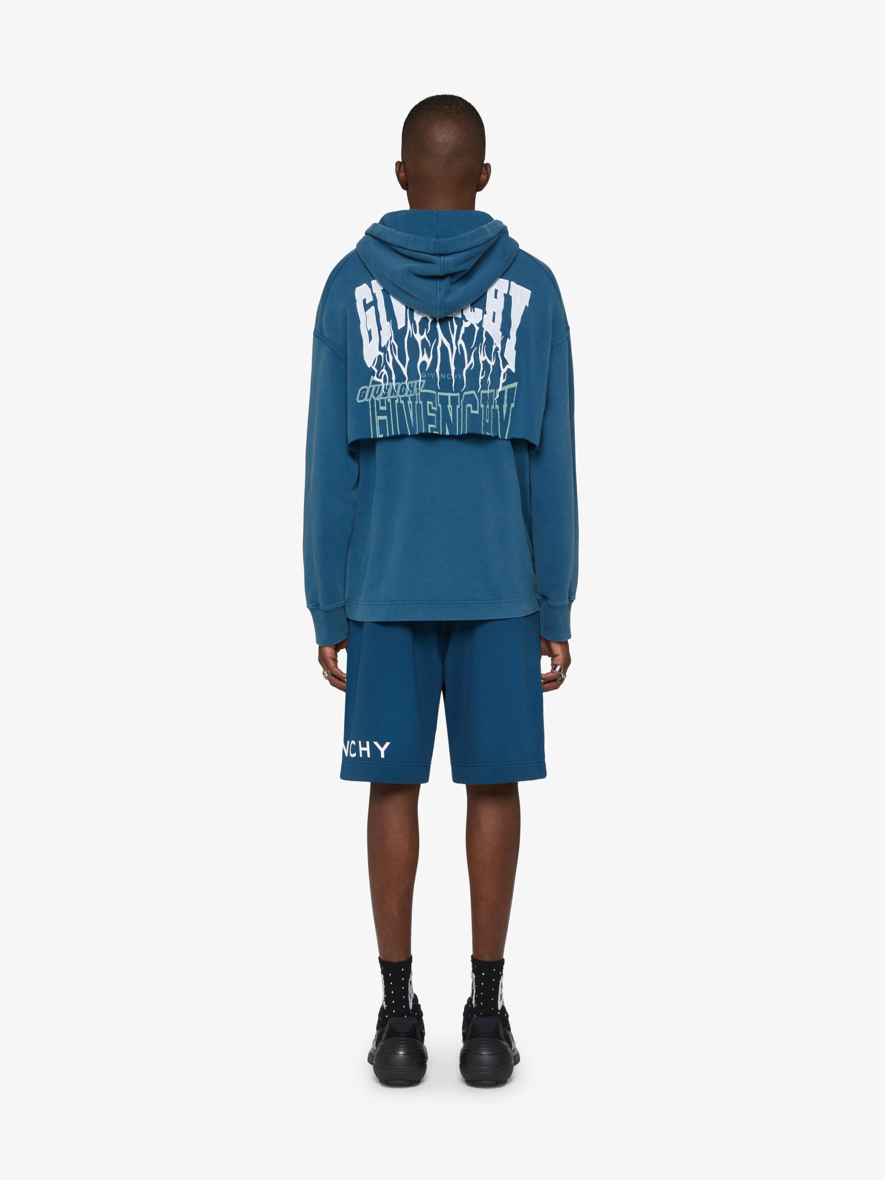 DOUBLE LAYERD HOODIE IN FELPA - 4