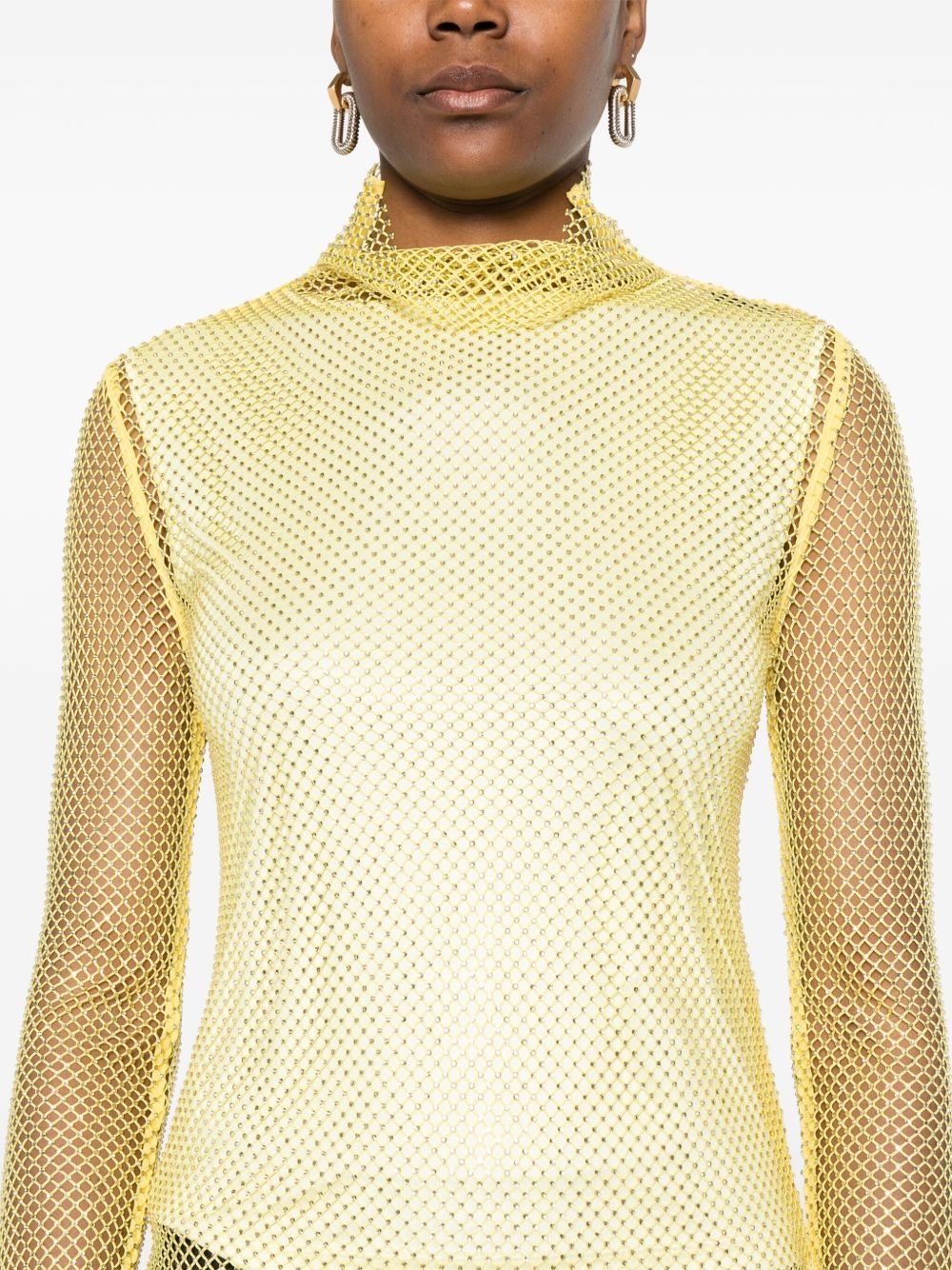 rhinestone-embellished top - 5