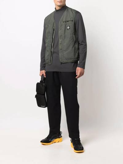 Y-3 straight-leg wool-blend trousers outlook