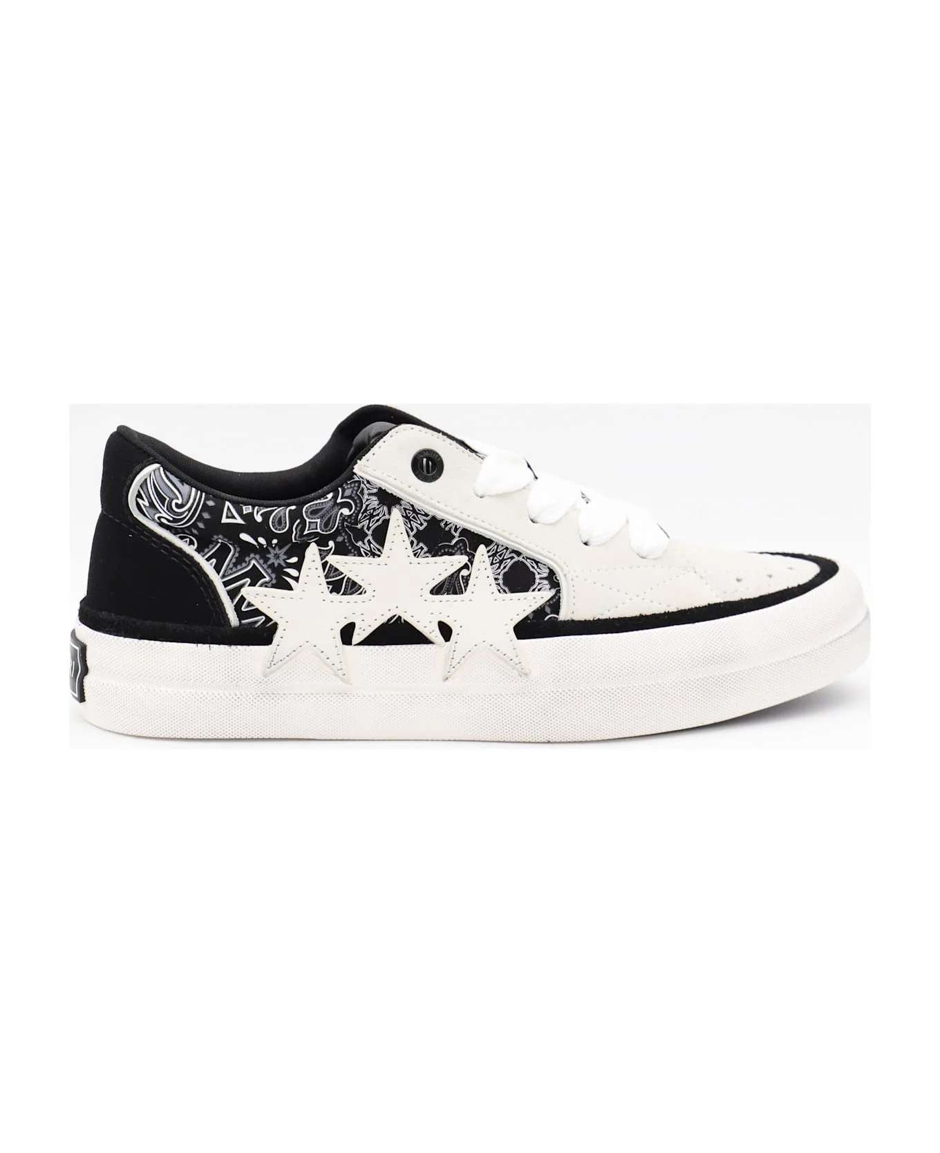Black And White Bandana Sneakers - 1