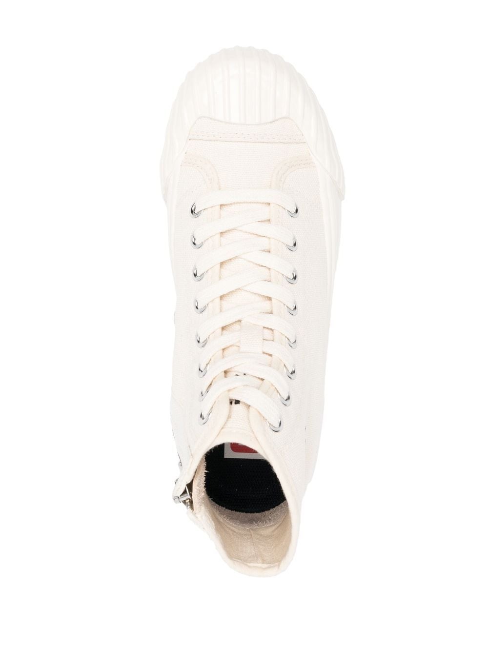 embroidered-logo high-top sneakers - 4