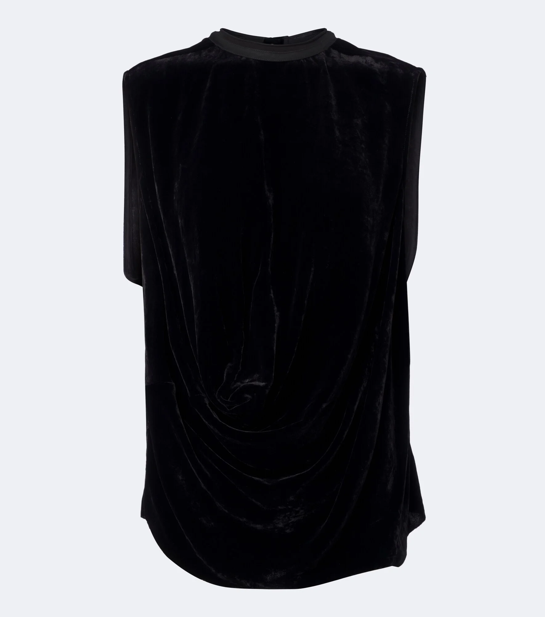 Draped velvet top - 1