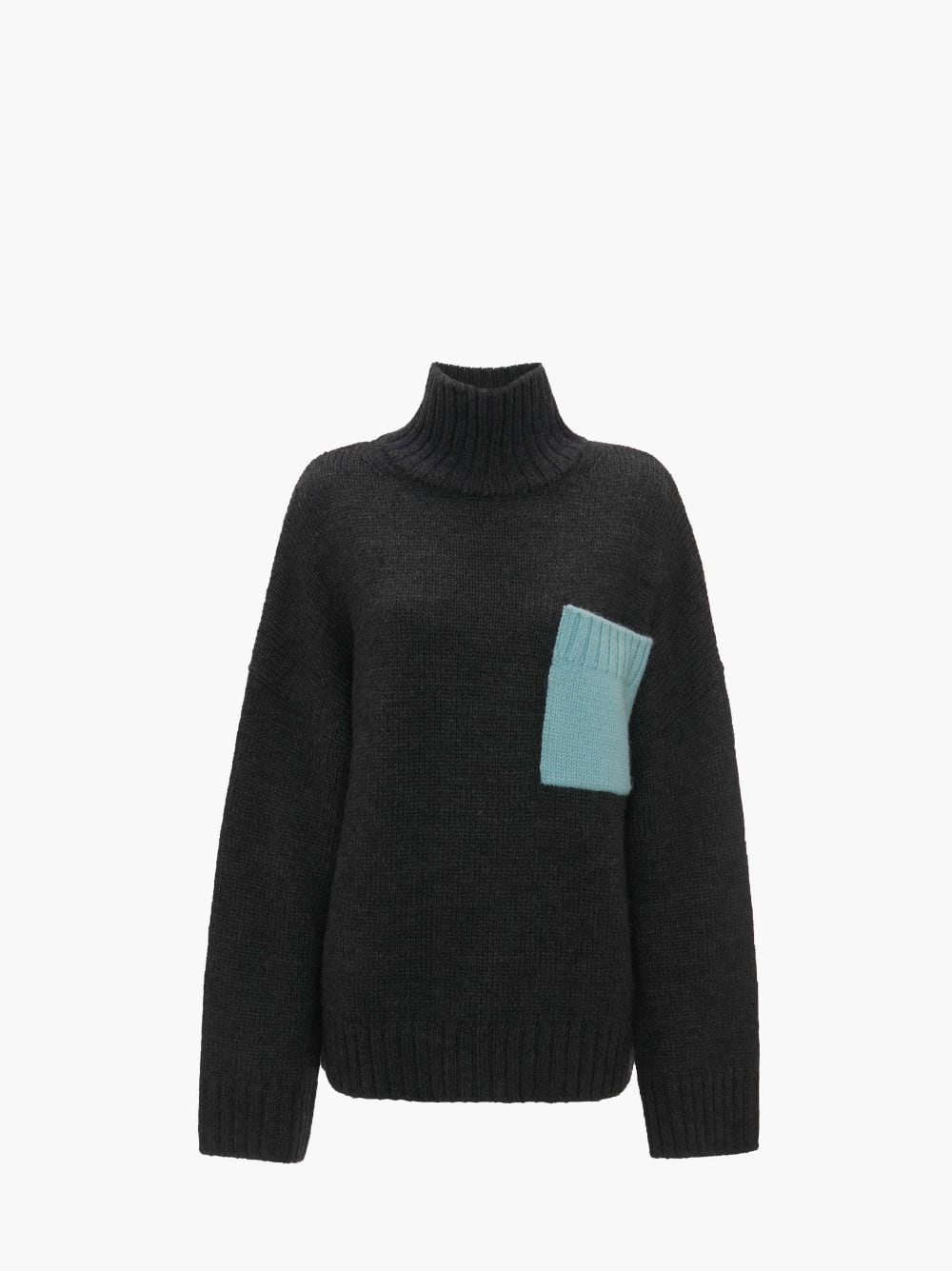 JW Anderson PATCH POCKET TURTLENECK SWEATER REVERSIBLE
