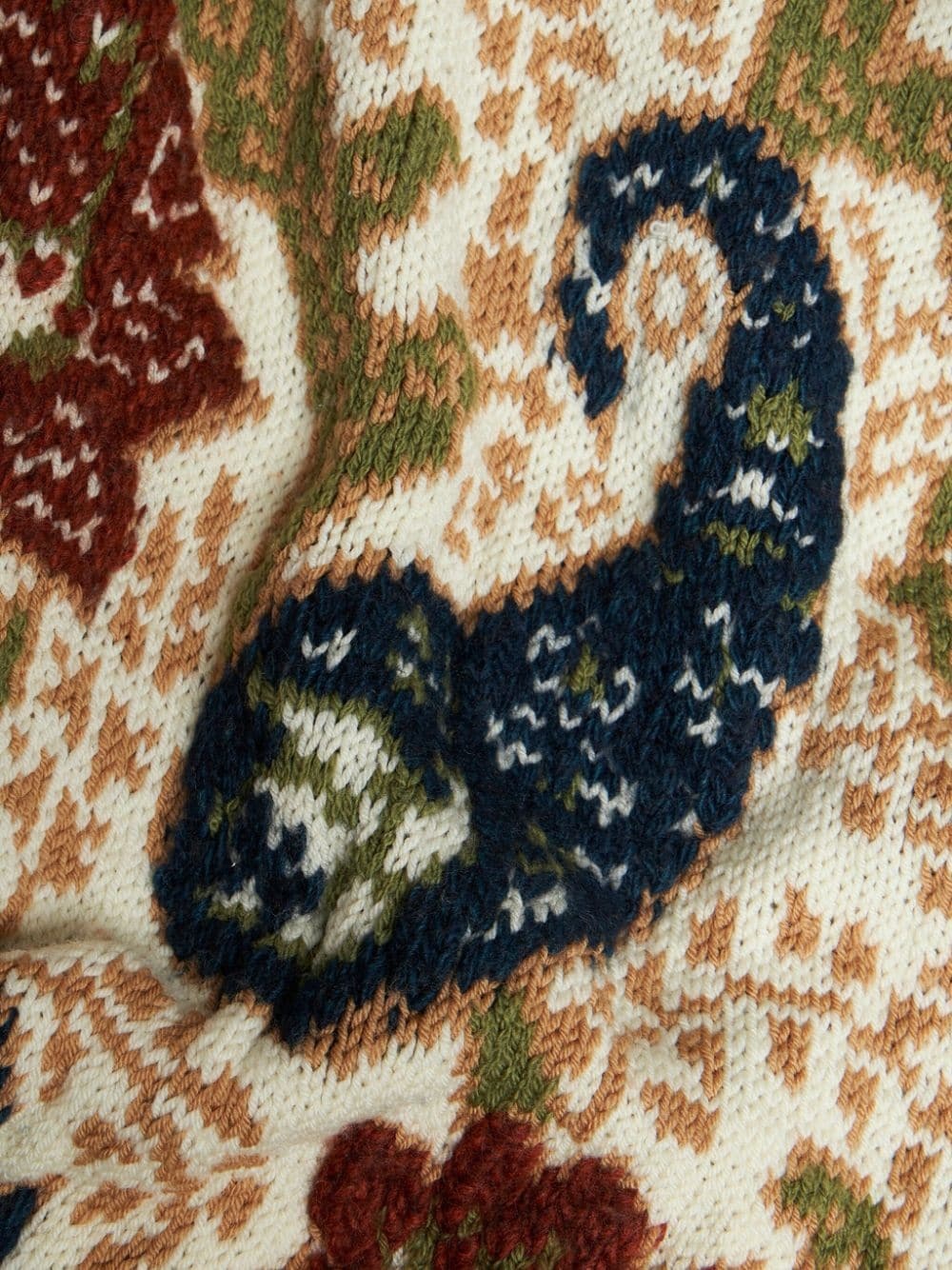 paisley jacquard-knit cardigan - 6