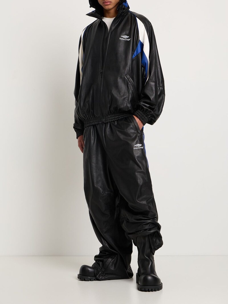 Leather track jacket - 2