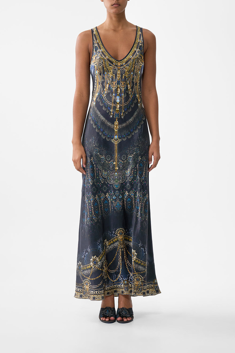 CAMILLA BIAS CUT TANK DRESS outlook