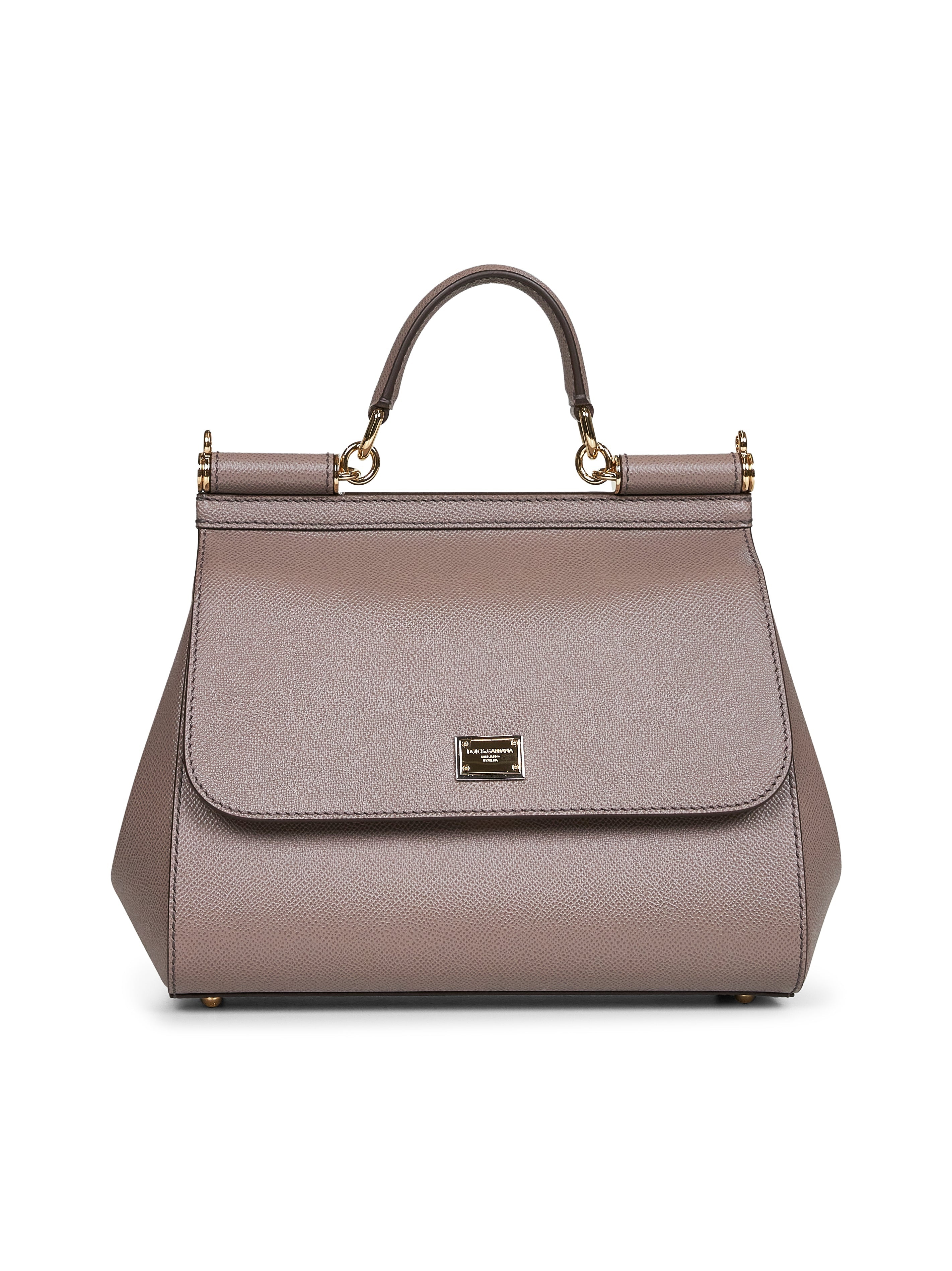 Dolce & Gabbana Women Taupe Large Sicily Handbag - 1