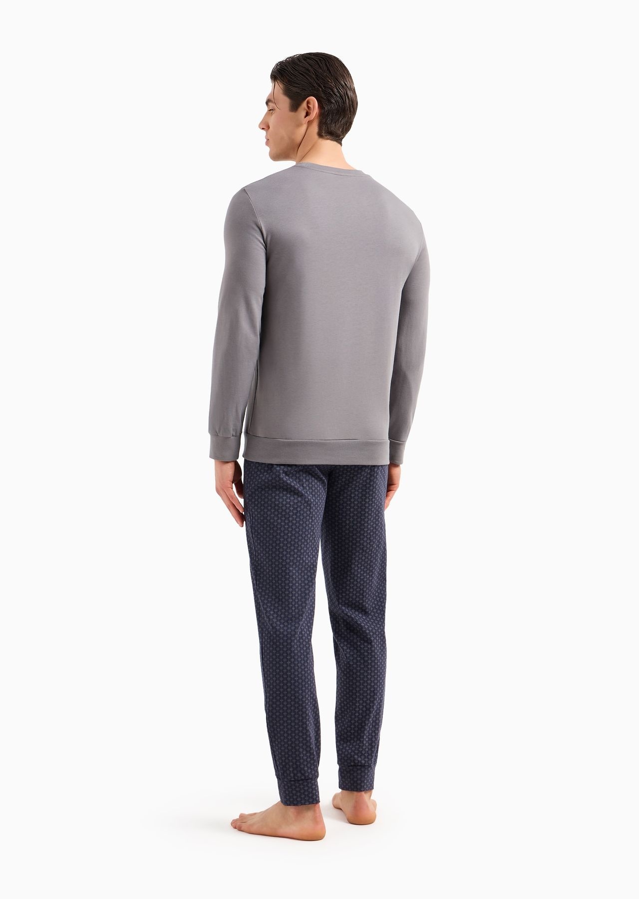 Pyjamas with a mixed pattern and elasticated hem - 3