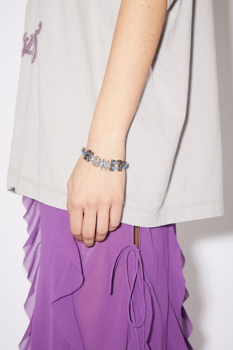 Acne Studios HONEY NECKLACE - Blue/antique silver outlook