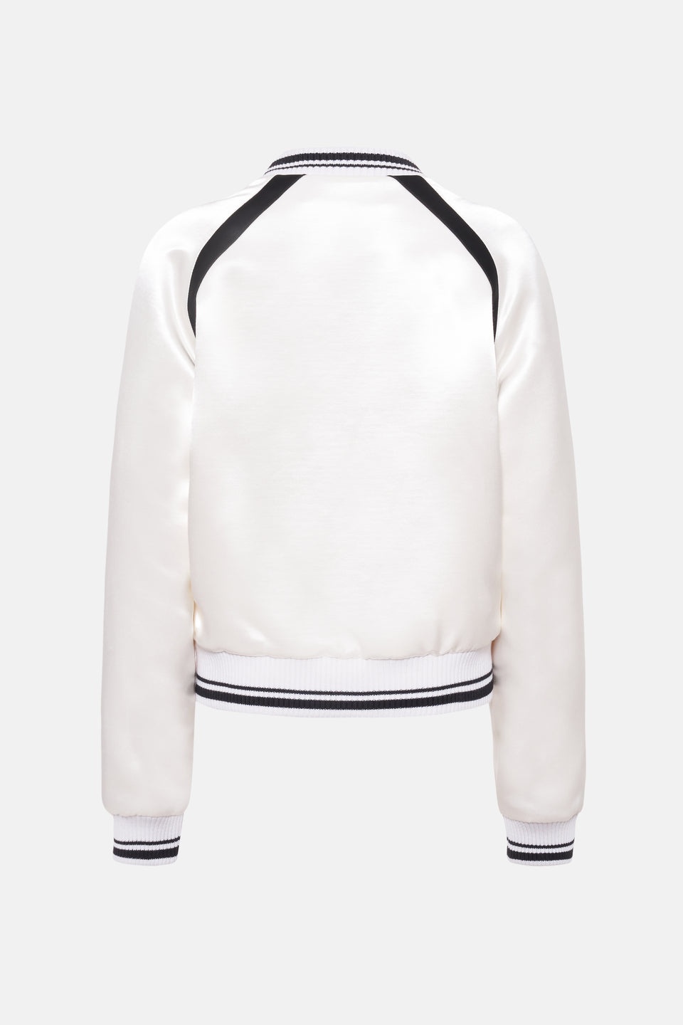 SATIN BOMBER JACKET WITH PATCH - 2