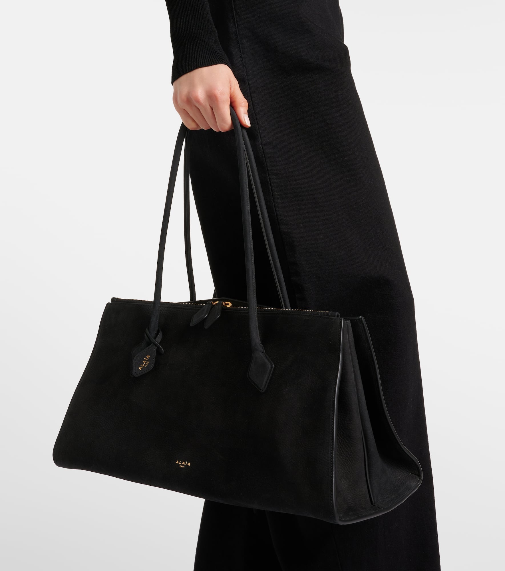 Le Teckel suede tote bag - 5