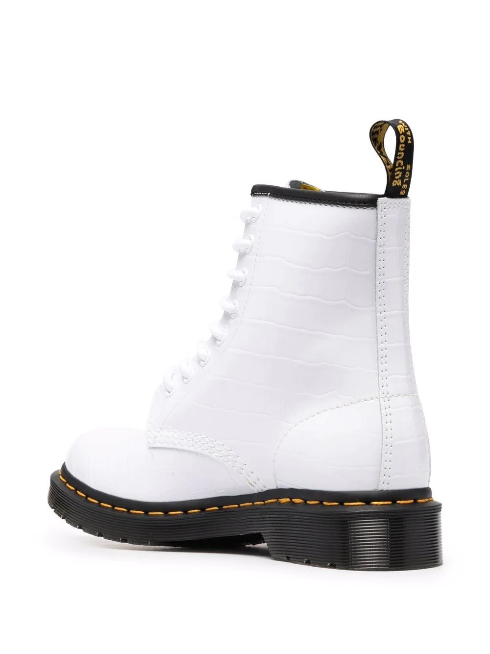 1460 white lace-up boots - 3
