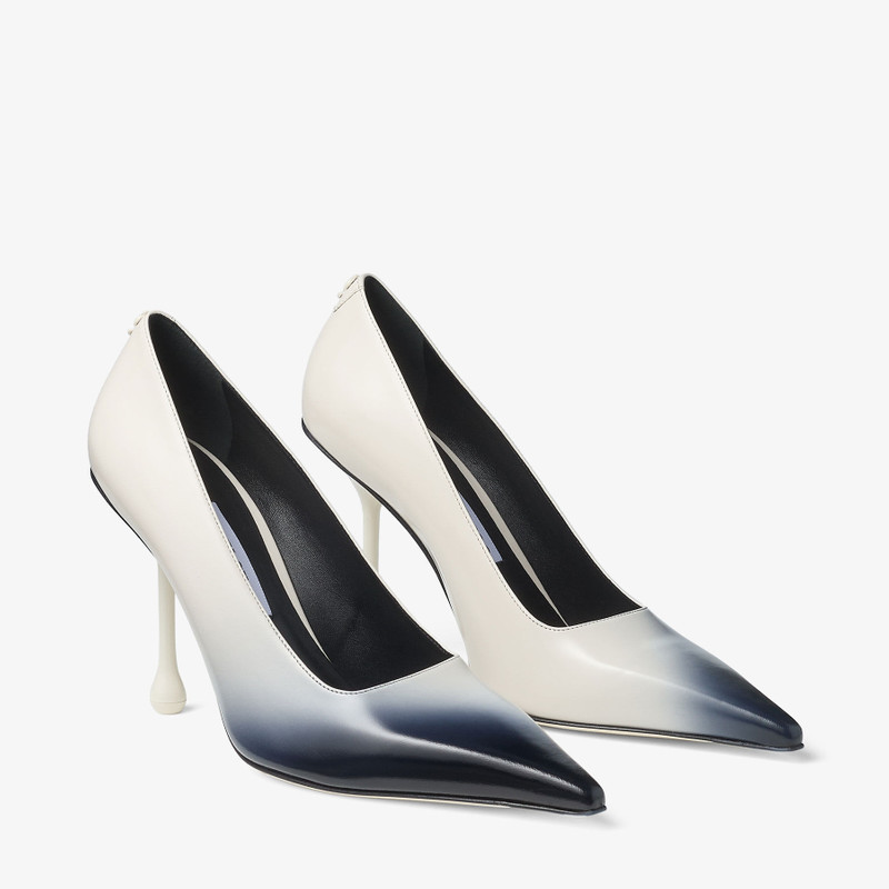 Ixia 95 Latte Sprayed Spazzolato Leather Pumps 2