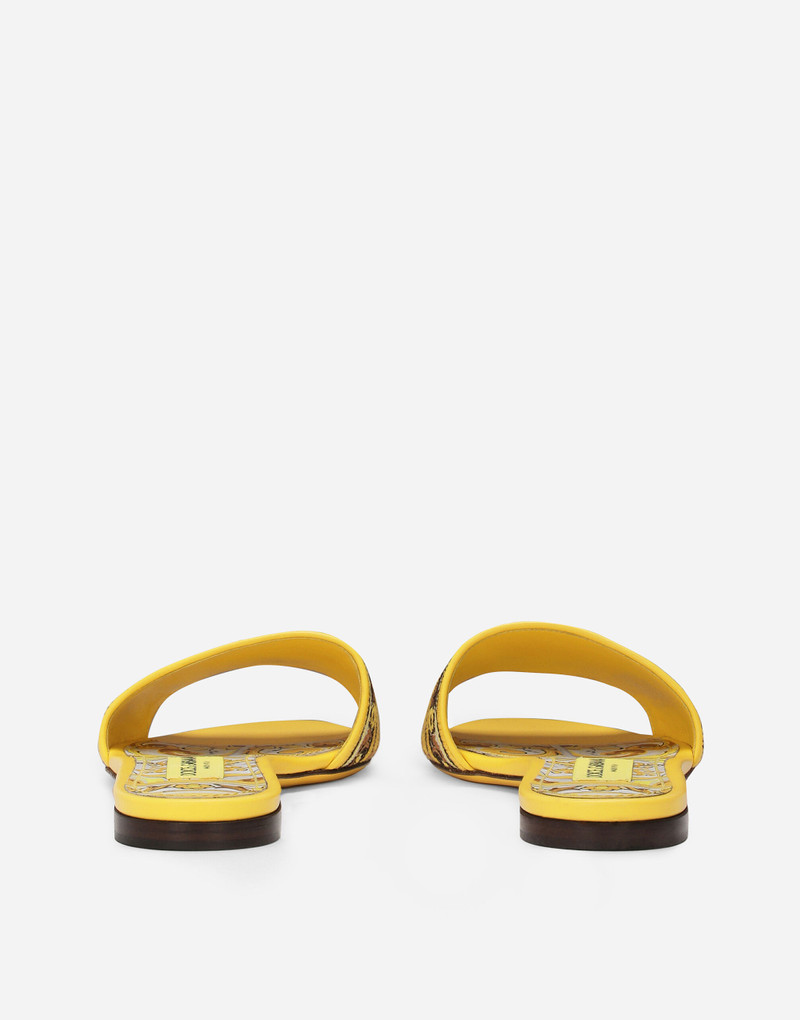 Dolce & Gabbana Sliders with embroidered majolica pattern outlook