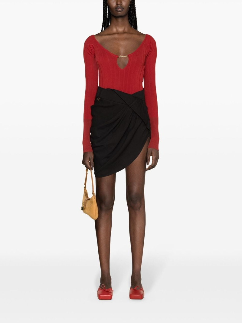 JACQUEMUS La Jupe asymmetric miniskirt outlook