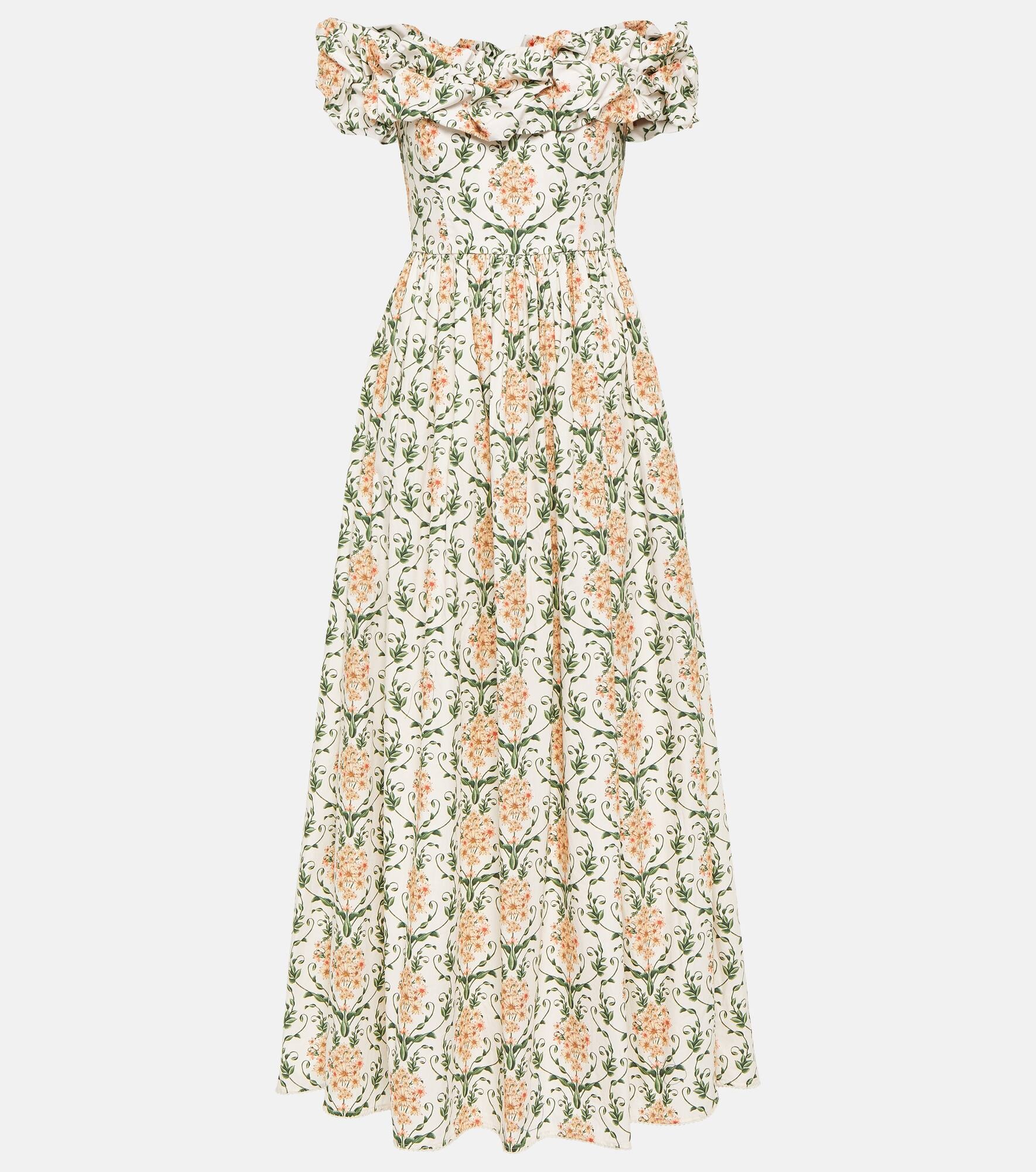 Espliego cotton floral maxi dress - 1