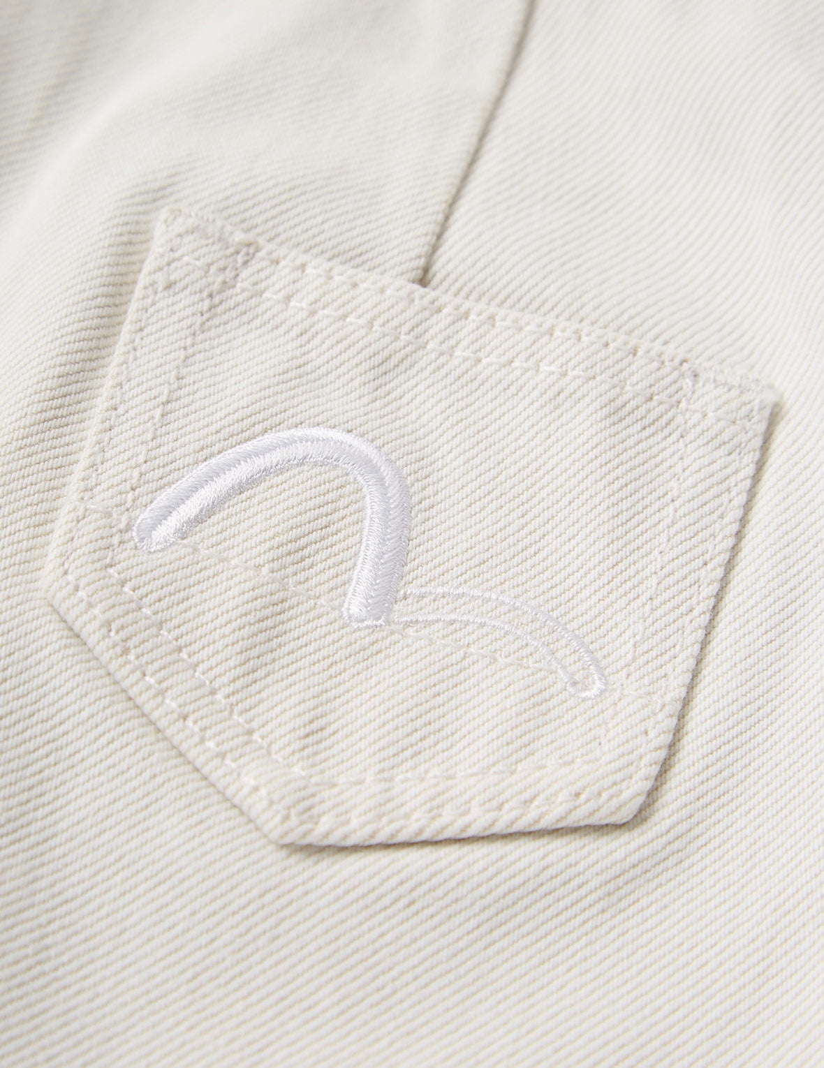 Slashed Seagull Embroidered Denim Dungaree Dress - 14