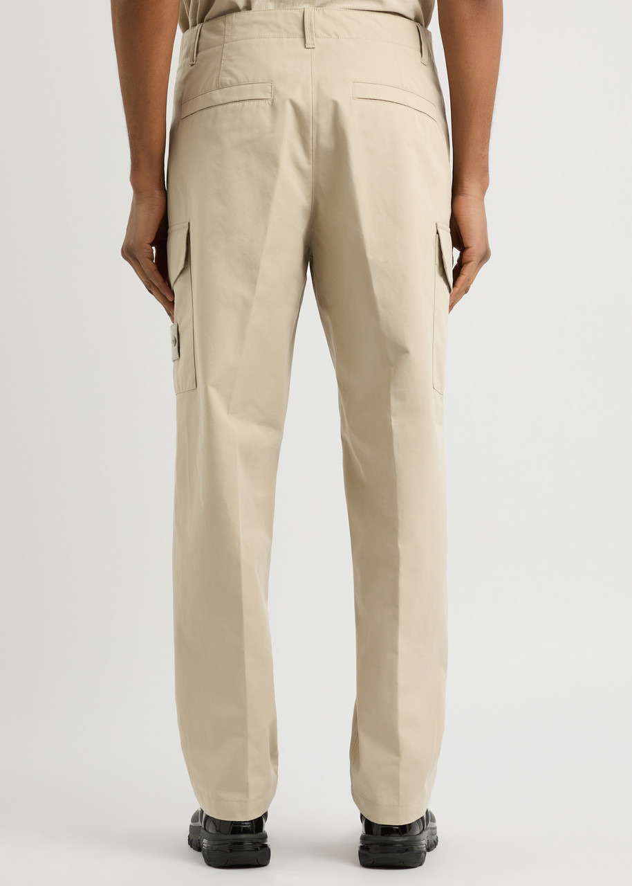 Stone Island Straight-leg Cotton-poplin Cargo Trousers - 3