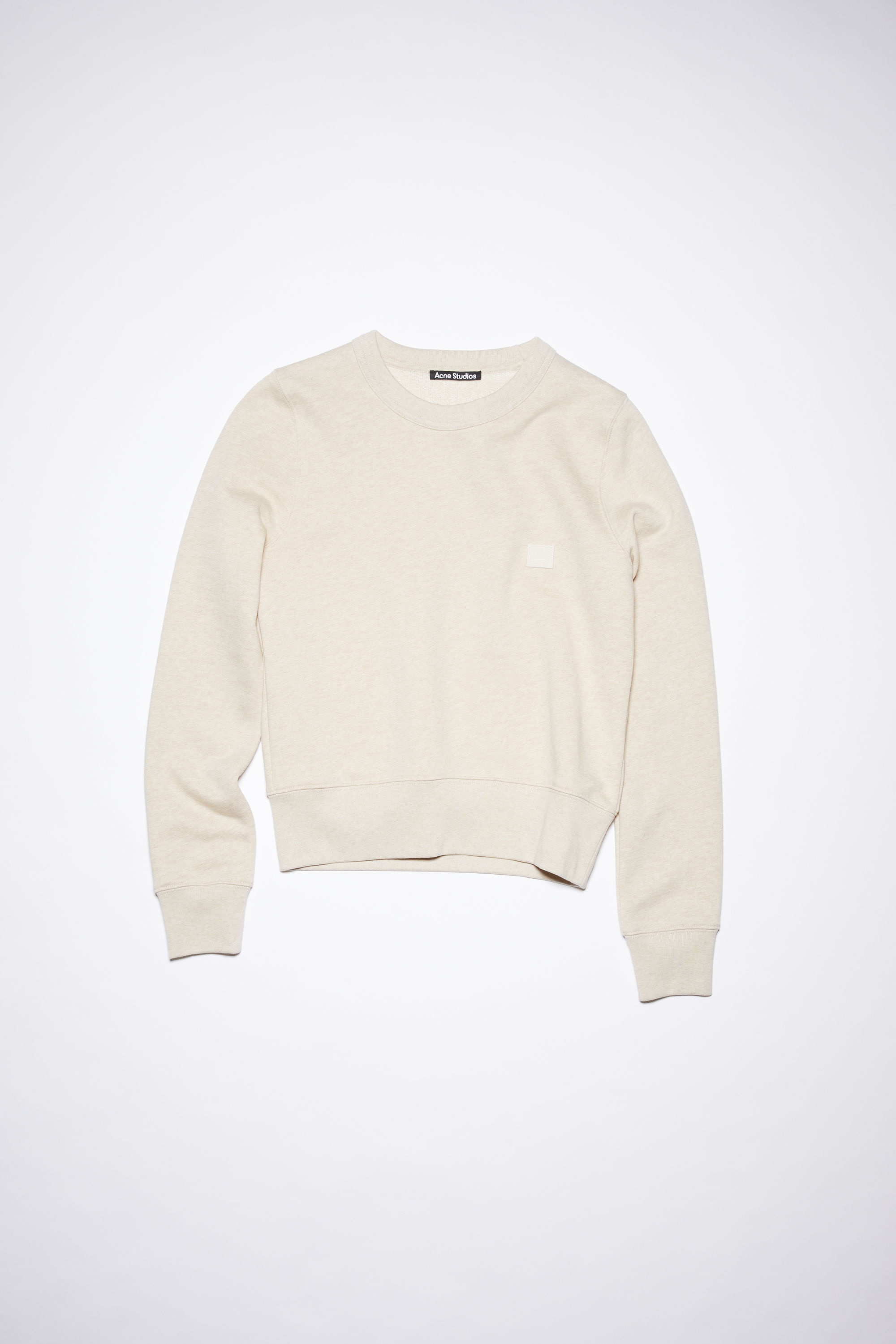 Crew neck sweatshirt - Oatmeal melange - 1