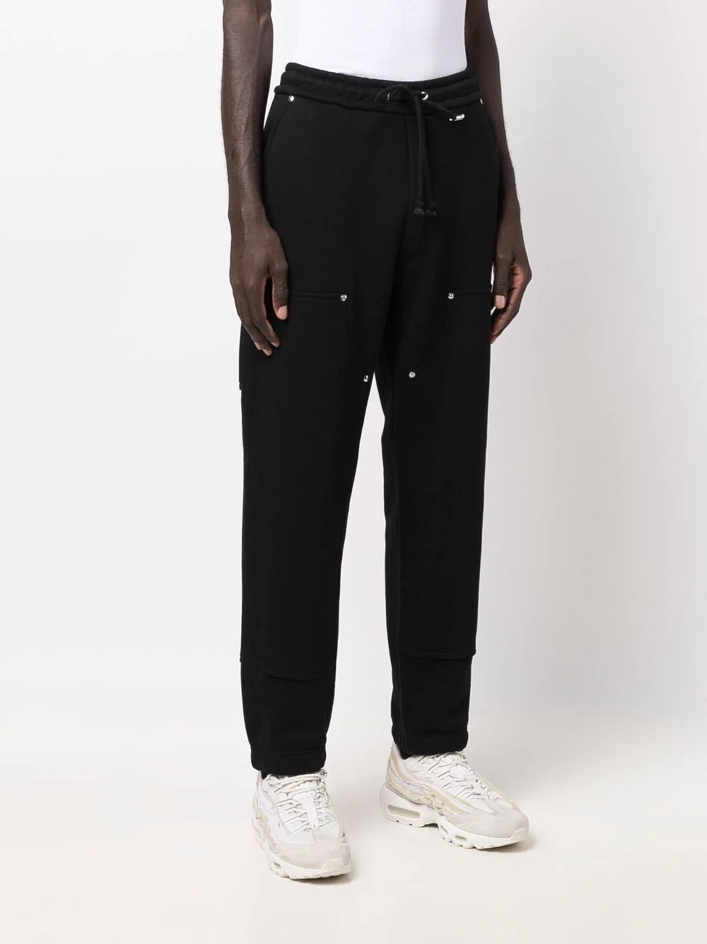 straight-leg organic cotton track pants - 4