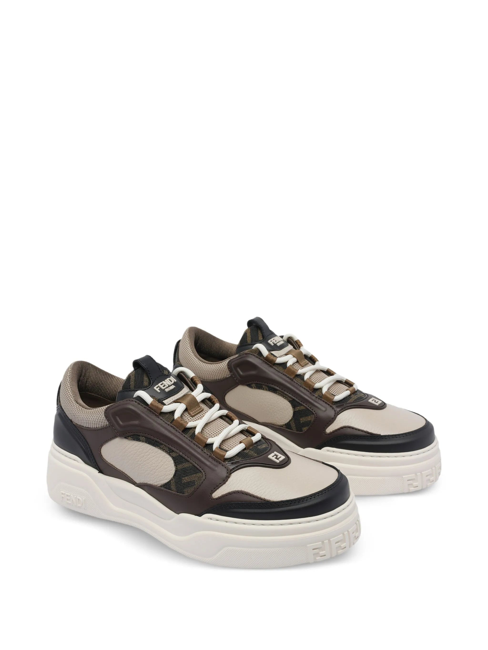 Fendi Force Leather Sneakers - 4