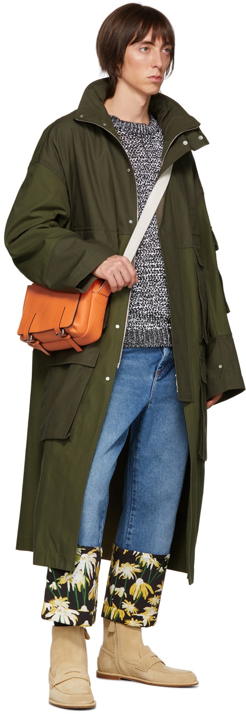 Khaki Patch Pocket Coat - 5