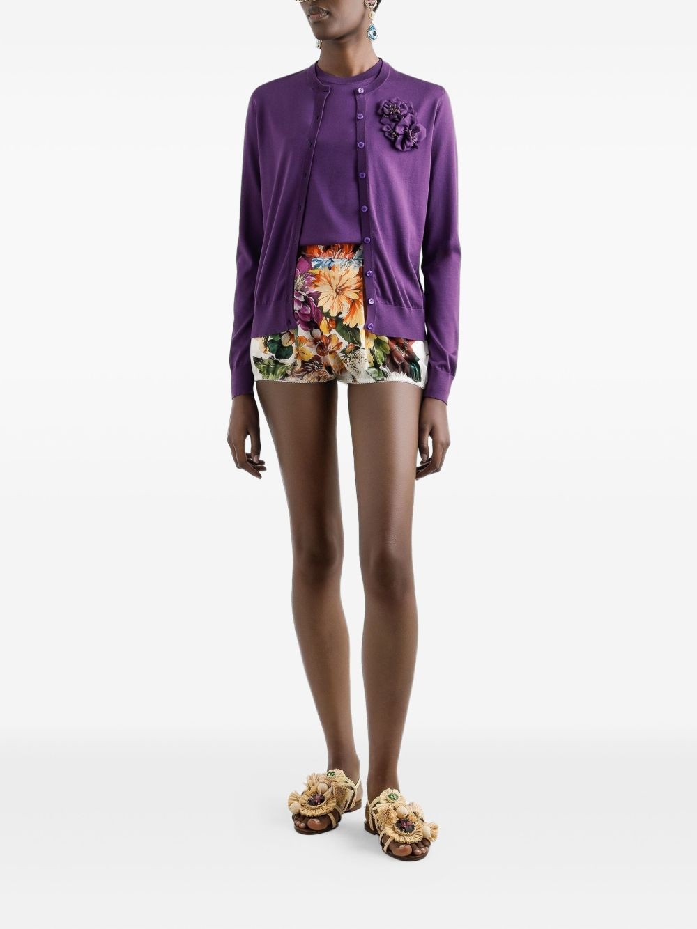 silk cardigan - 2