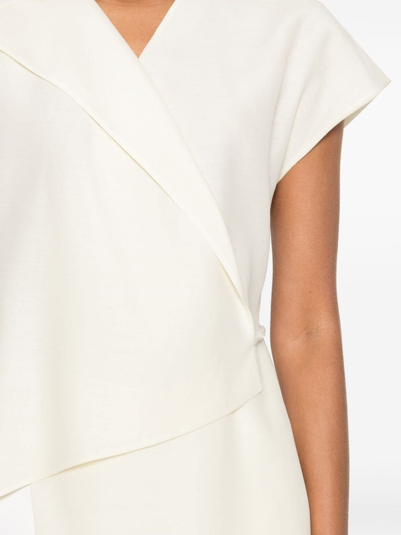 V-neck wrap blouse 5