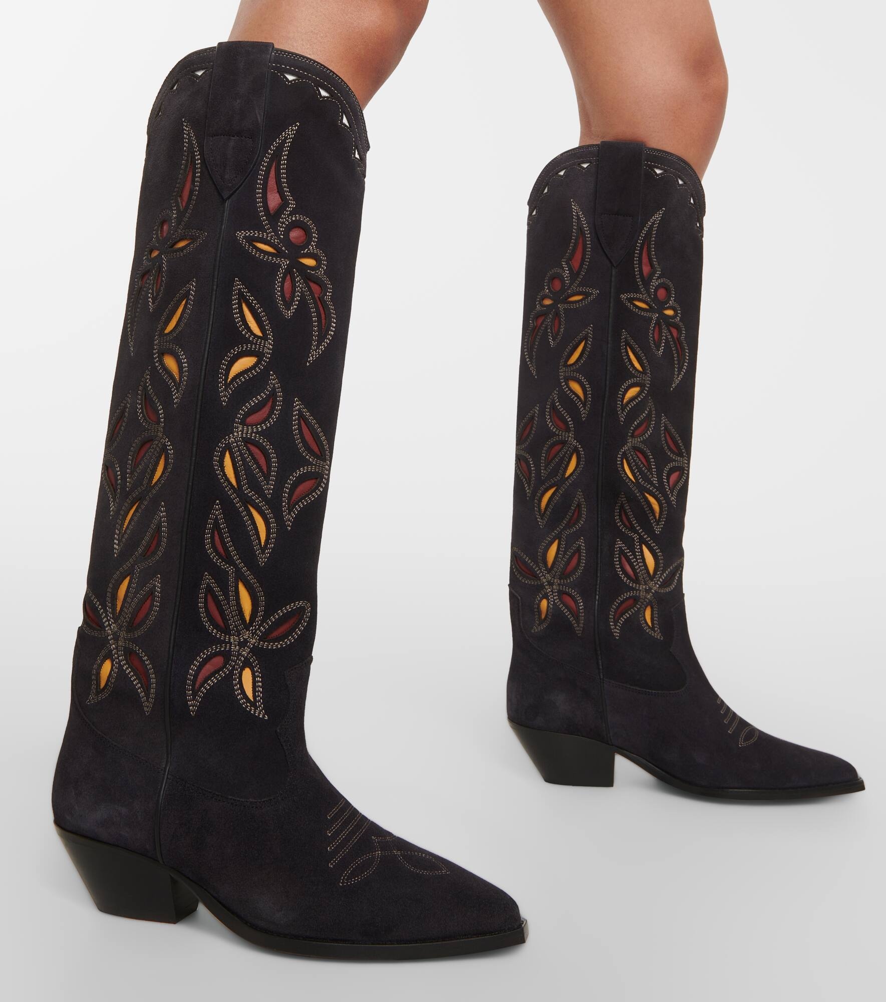 Denvee suede cowboy boots - 4