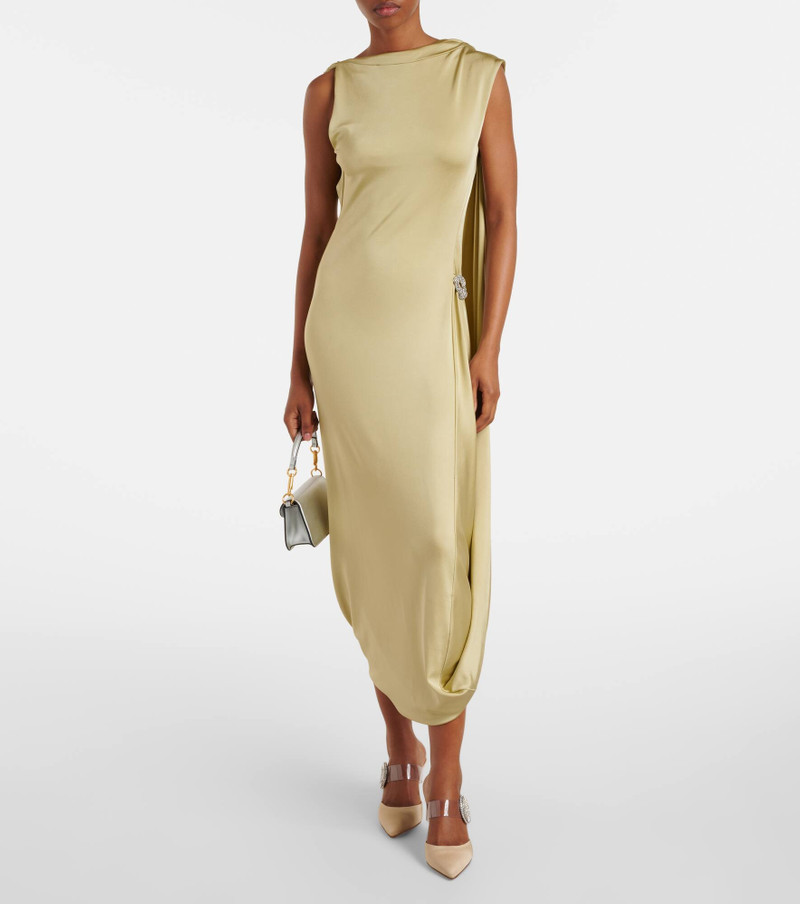 AQUAZZURA Crystal Hoop embellished PVC mules outlook