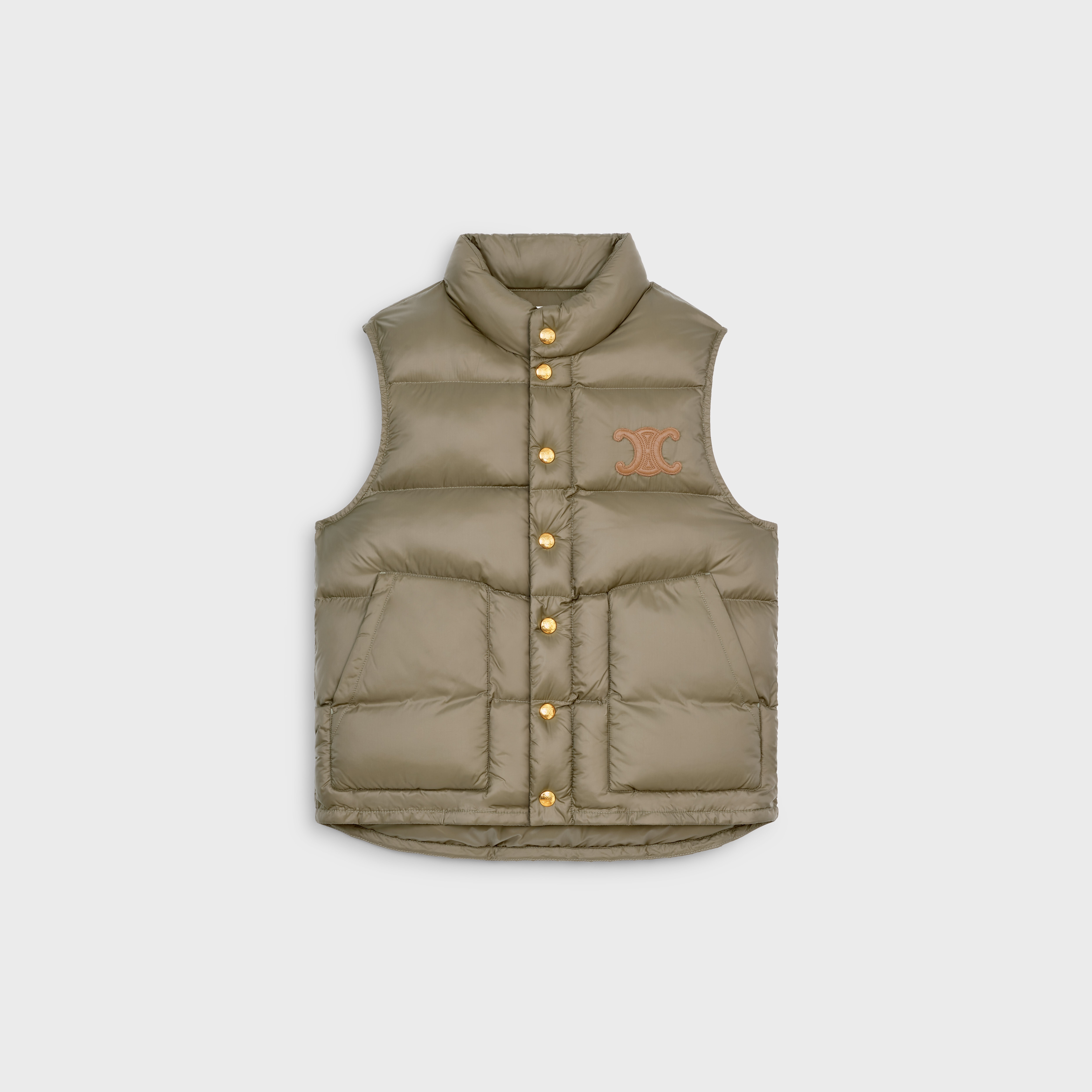 CELINE quilted vest in lightweight nylon | REVERSIBLE