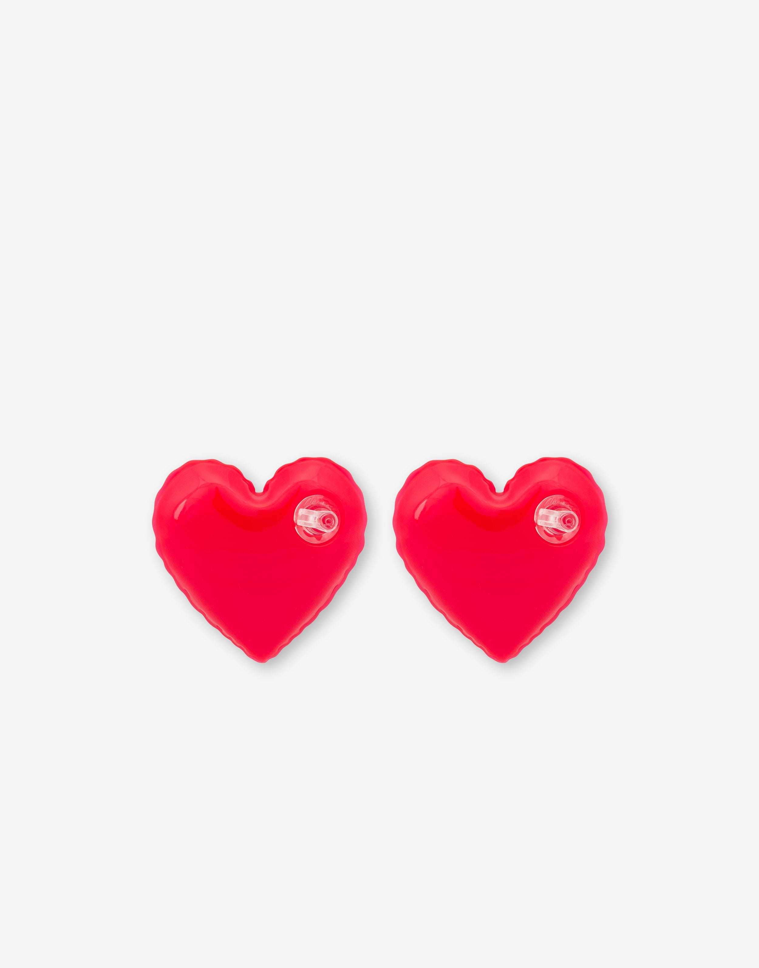 INFLATABLE HEARTS CLIP-ON EARRINGS - 1