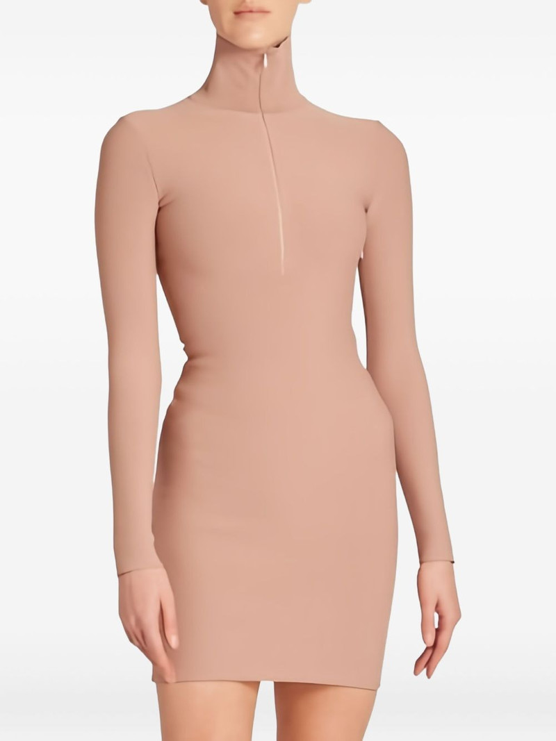 half-zip fastening mini dress 3