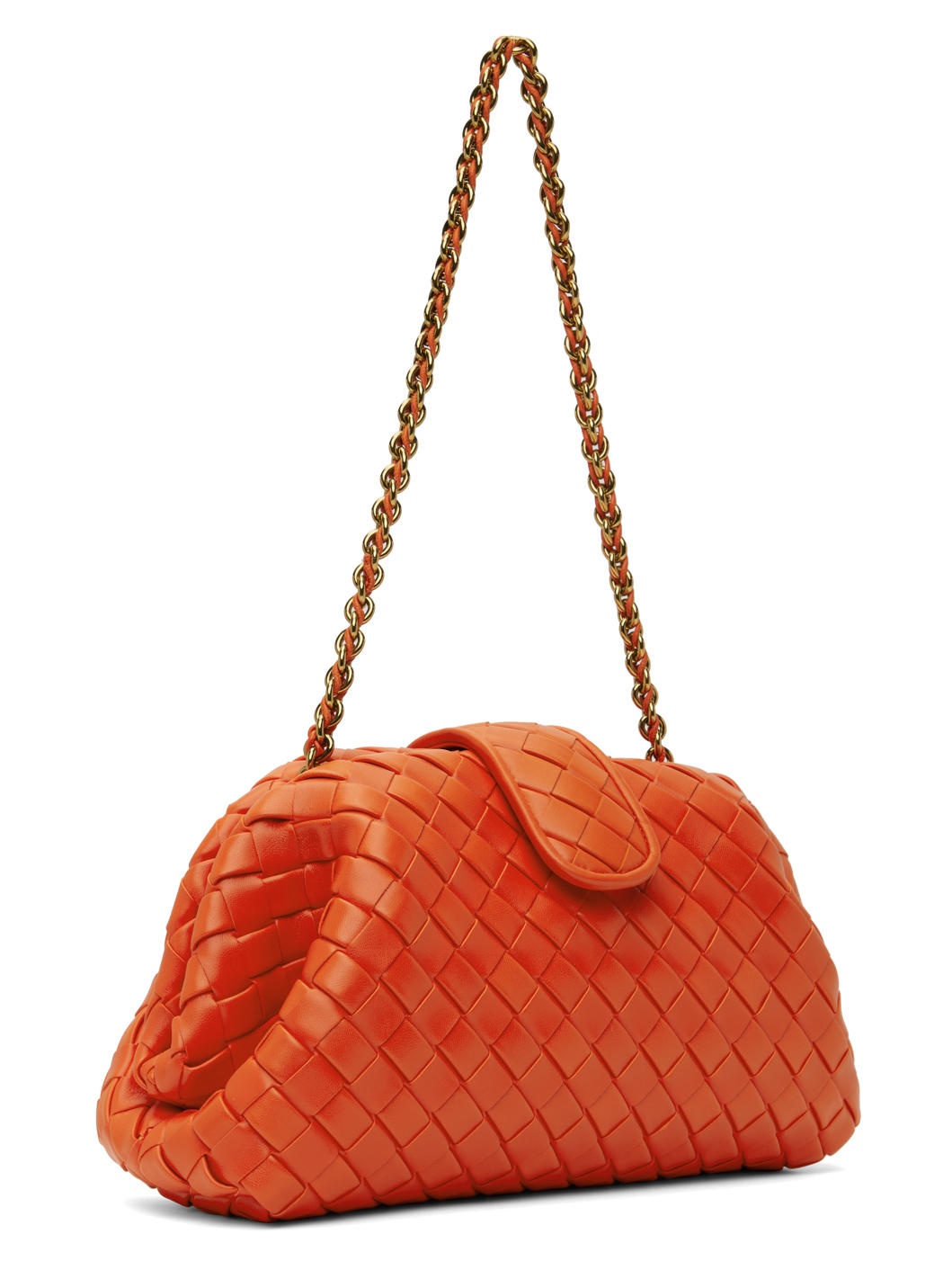 Orange Teen Lauren 1980 With Chain Clutch - 2